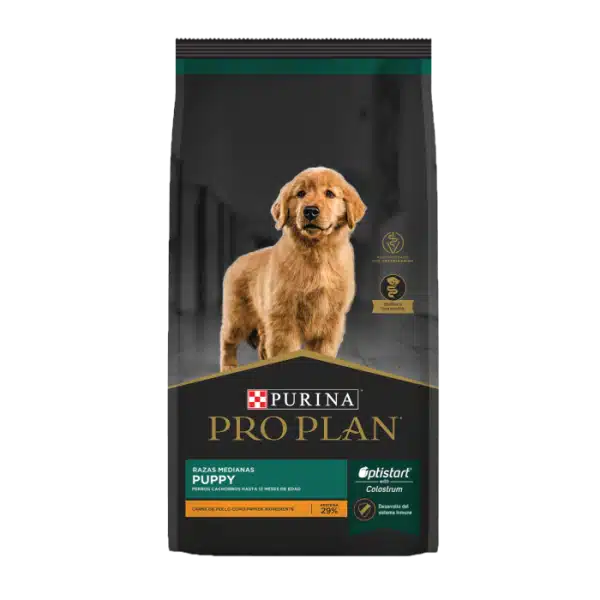 Pro Plan Optistart Puppy Raza Mediana – alimento premium con calostro para perros en crecimiento