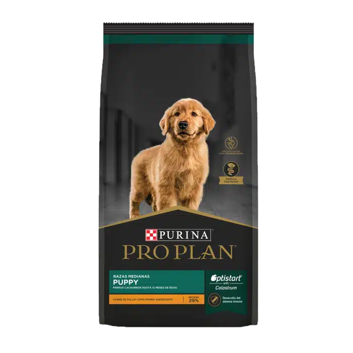 Pro Plan Optistart Puppy Raza Mediana – alimento premium con calostro para perros en crecimiento