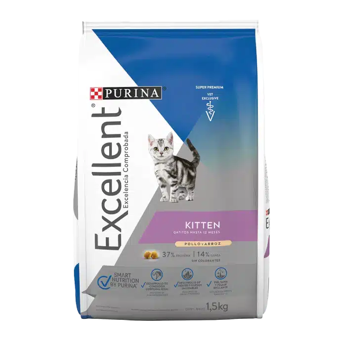 Excellent Kitten Pollo y Arroz – croquetas para gatitos en crecimiento